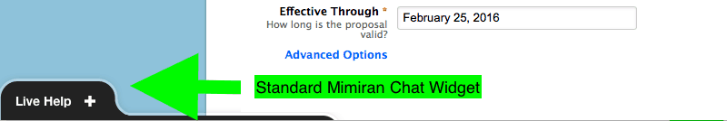 Mimiran Olark-Powered Chat Widget
