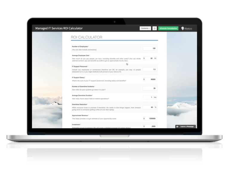 Mimiran ROI Calculator