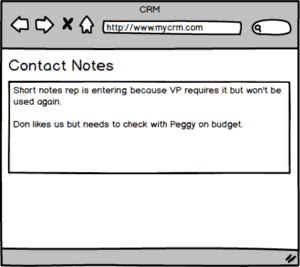 Traditional CRM Notes