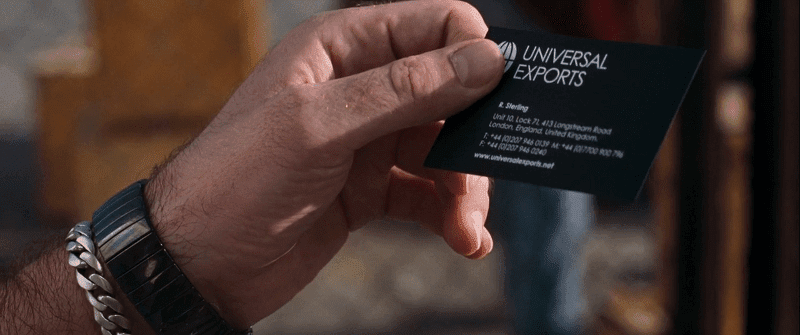 Consultant spy universal exports james bond