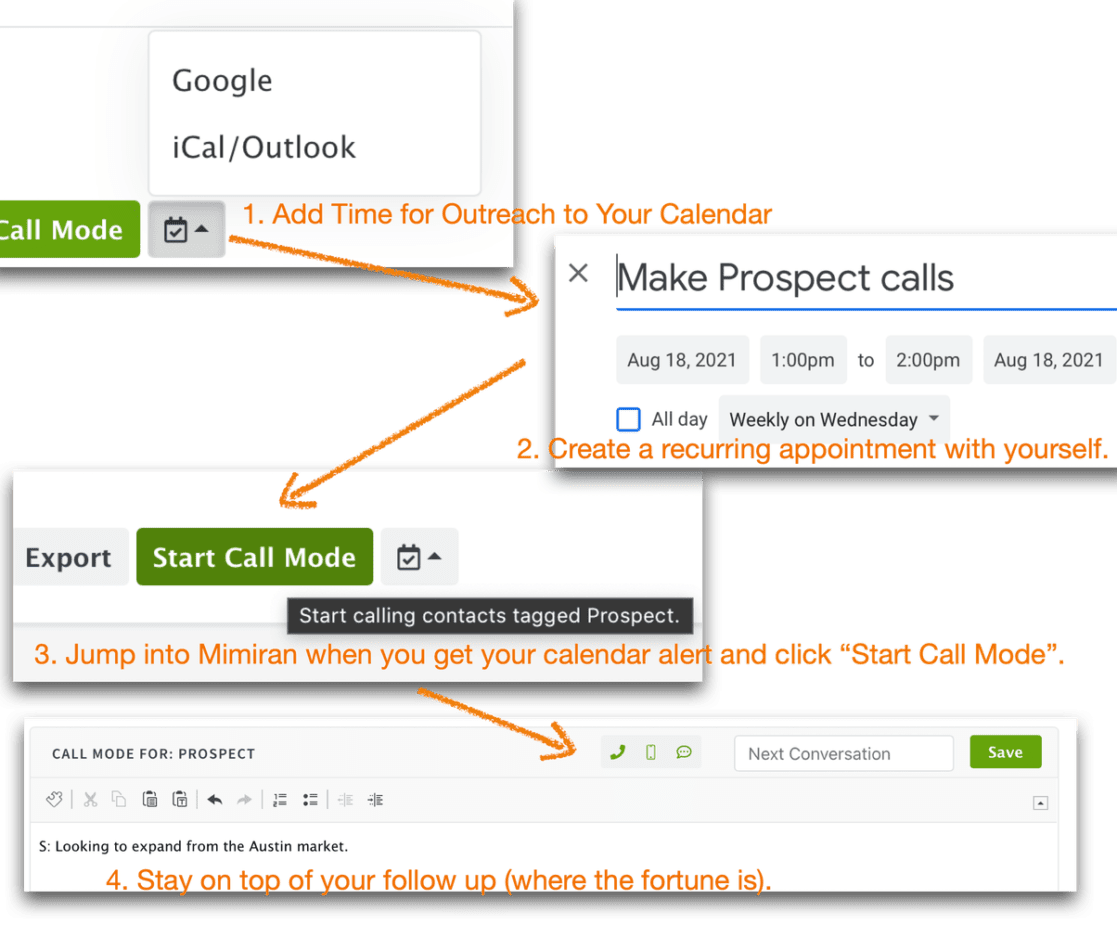Mimiran CRM Call Mode