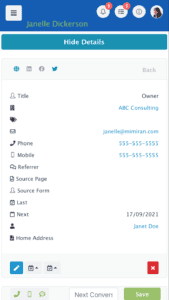 Mimiran CRM Mobile