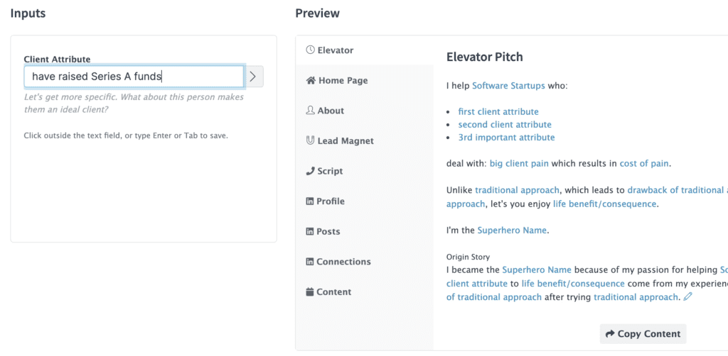 Mimiran CRM positioning attributes