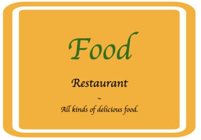 Food Restaurant