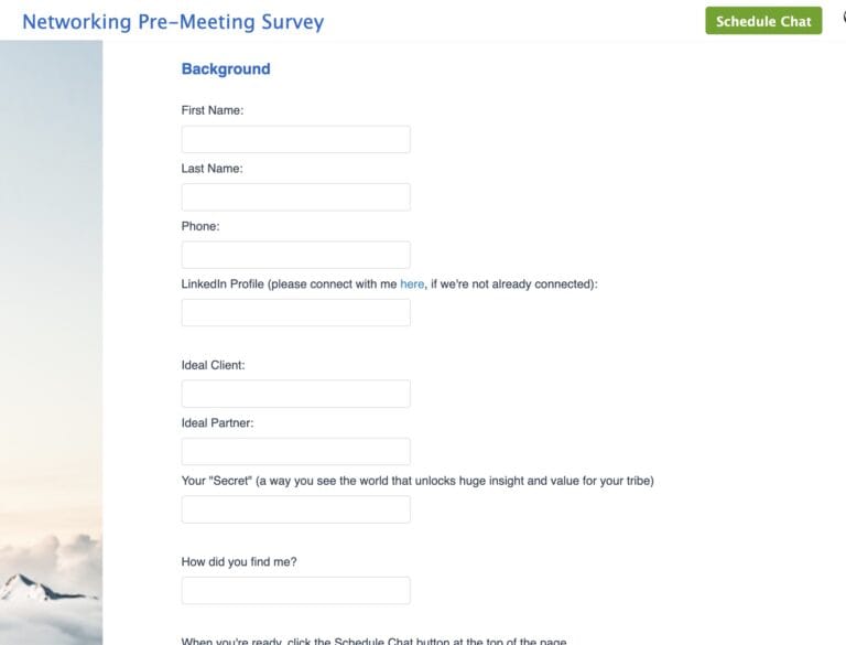 Mimiran CRM Networking Chat Lead Magnet